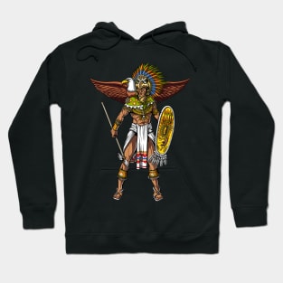 Aztec Eagle Warrior Native Mayan Hoodie